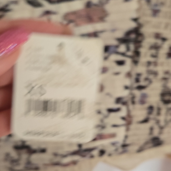 Free People Floral Lace Bodysuit in Cream and Purple - Picture 5 of 12